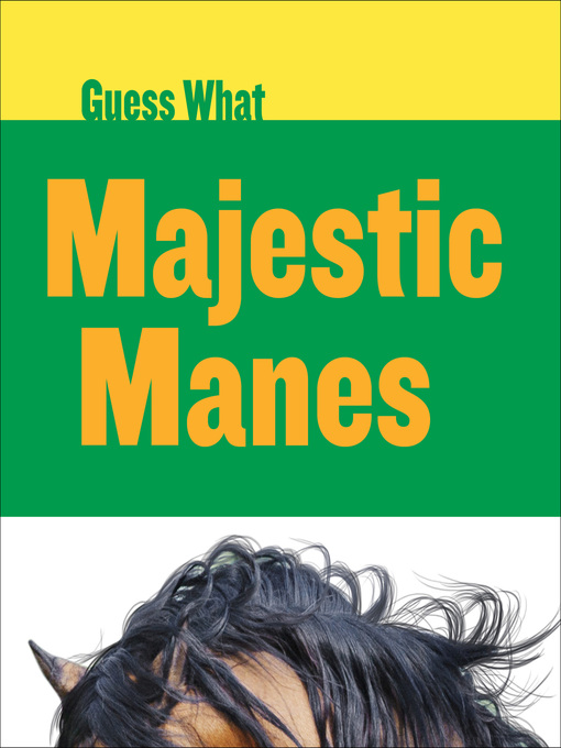 Kelly Calhoun创作的Majestic Manes: Horse作品的详细信息 - 可供借阅